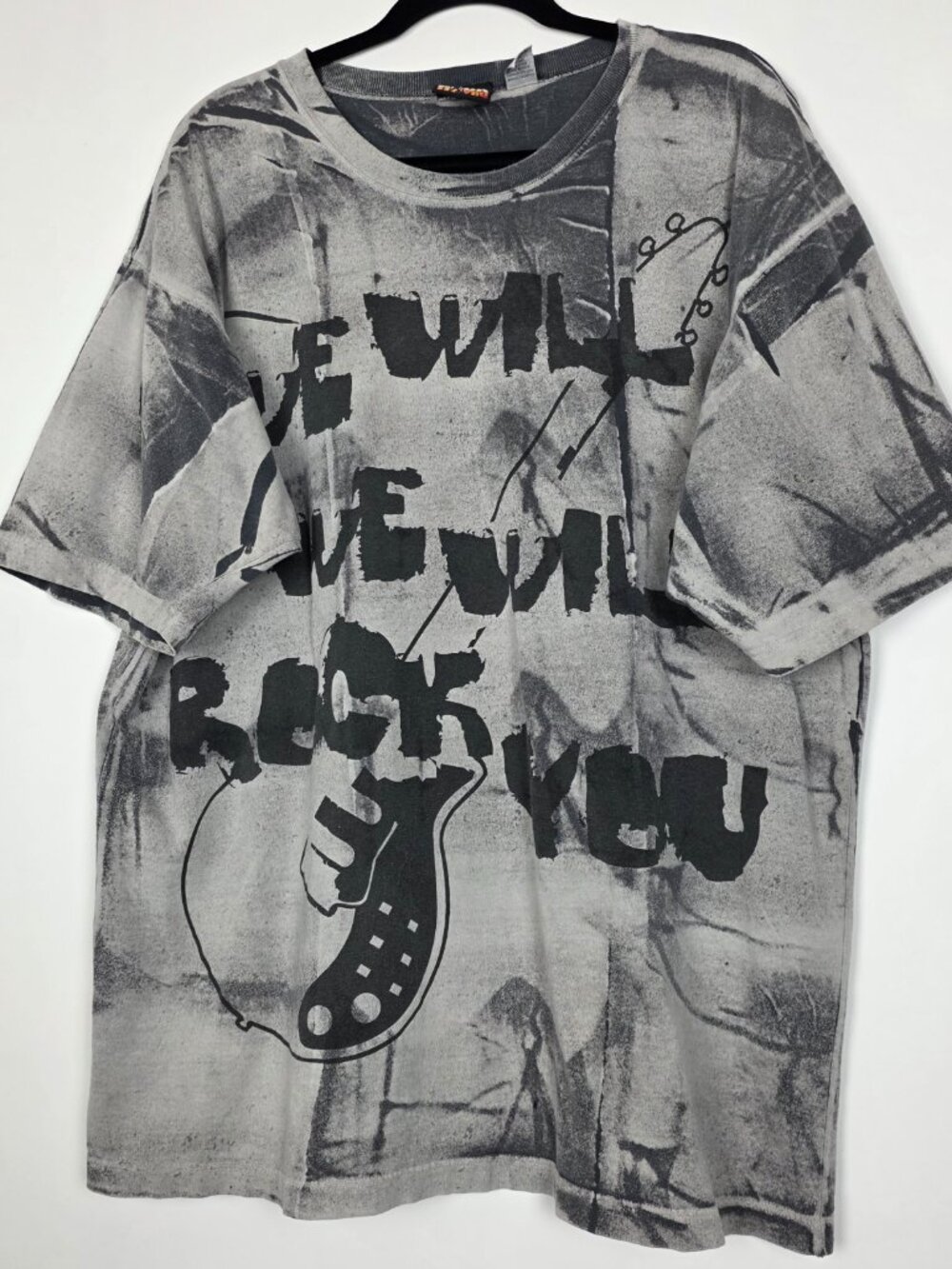 Vintage We Will Rock You Music 100% Cotton Mens XL Short Sleeve Graphic T Shirt